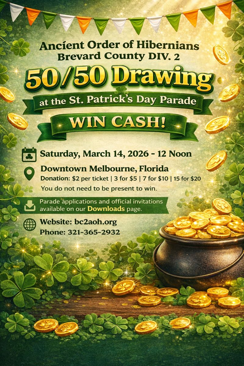 50 50 Drawing at the St Patricks Day Parade